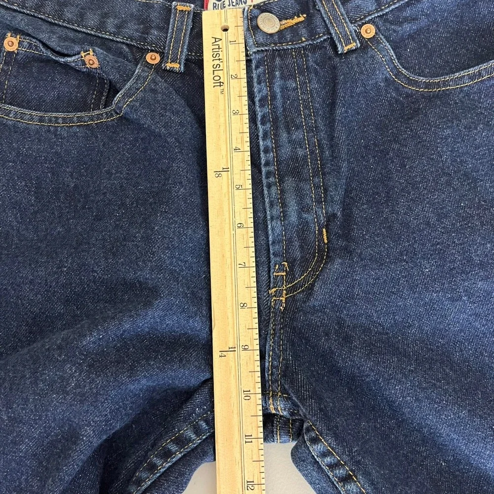 Old Navy Blue Jeans Womens 12 Regular Bootcut Dark Rinse Denim‎ 100% Cotton Vtg